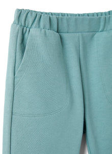 Trousers in Cotton Fleece | Sage Green