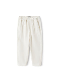 Trousers in Pique | Shell White