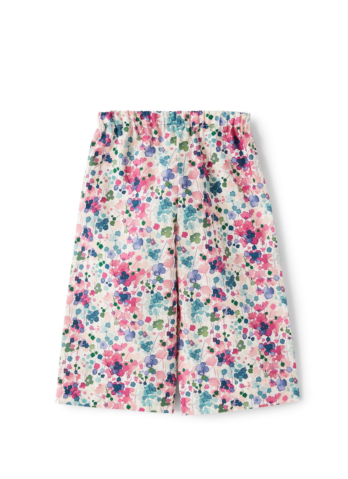 Capri Pants with A Floral Print | Cyclamen Pink