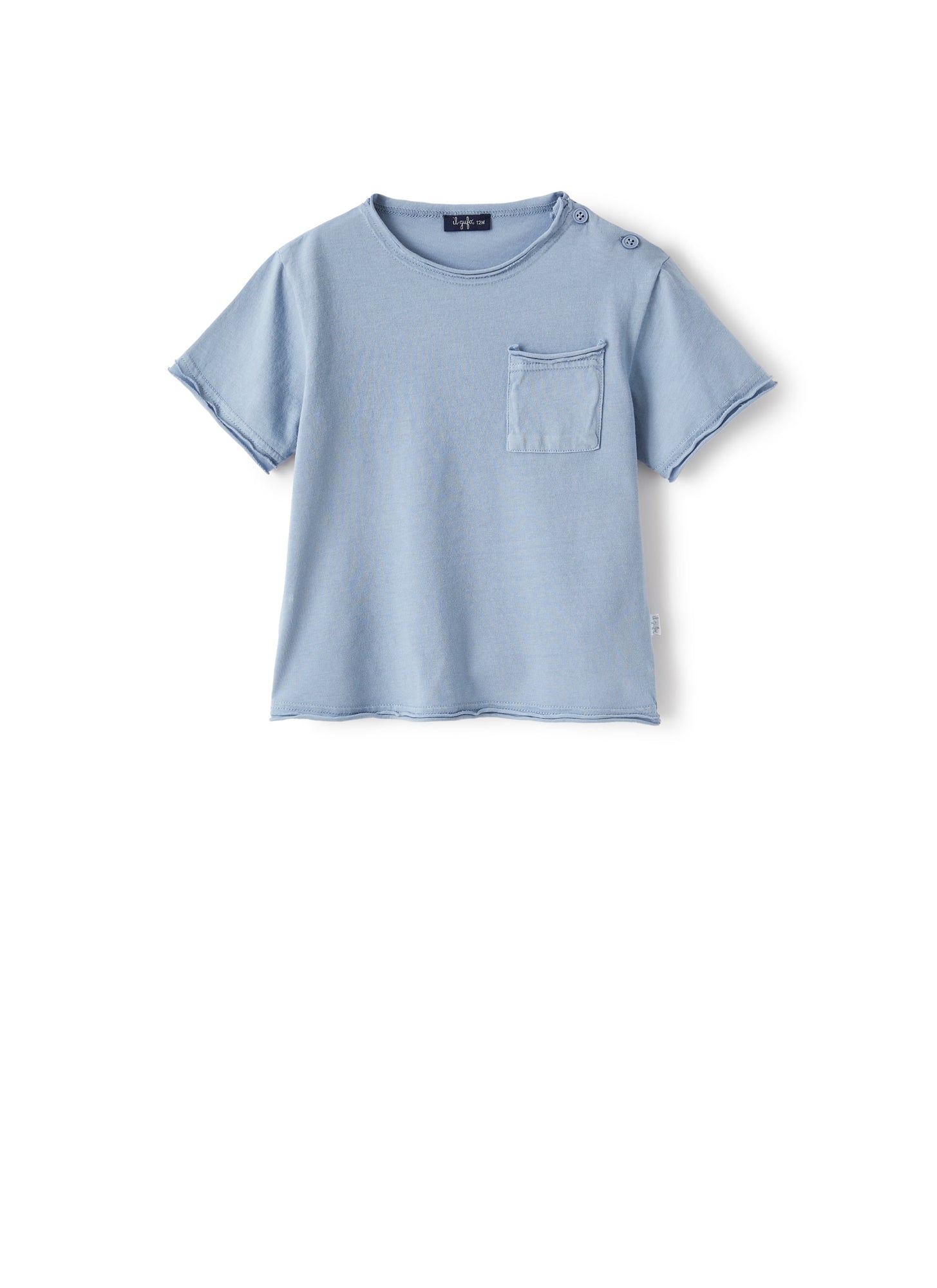 T-Shirt in Light-Organic Jersey | Powder Blue