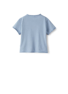 T-Shirt in Light-Organic Jersey | Powder Blue