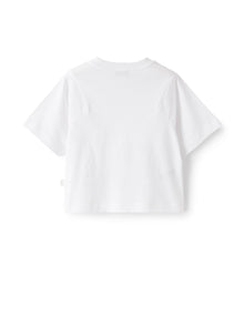 T-Shirt with Lighthouse Print | White/Indaco