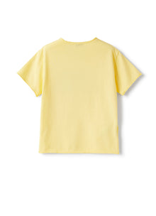 T-Shirt in Organic Garment-Dyed Cotton | Chick Yellow/Green