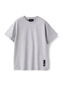 T-Shirt in Marled-Cotton Jersey | Nickel Grey