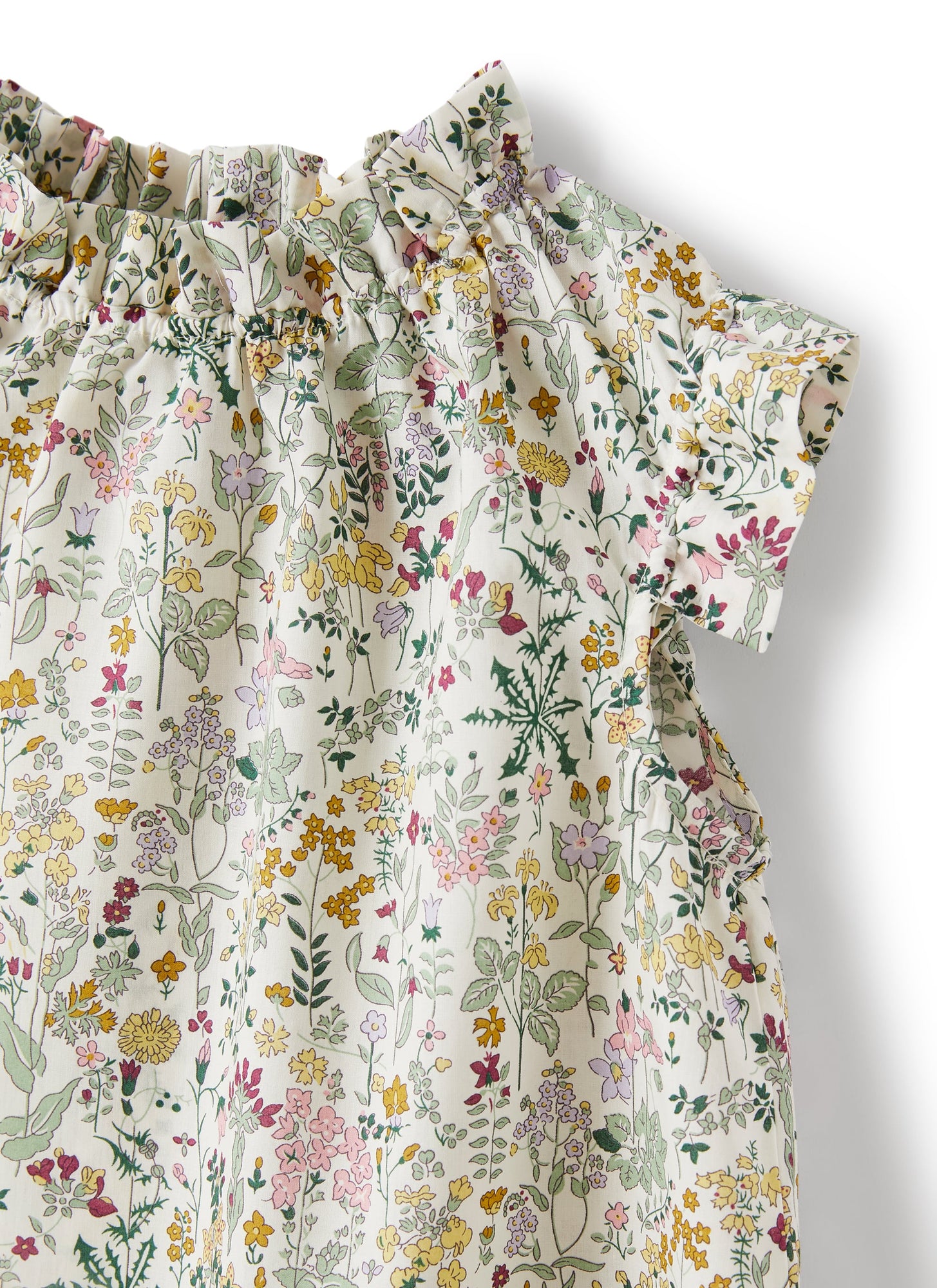 Sleeveless Top in Liberty Fabrics Material | Chick Yellow