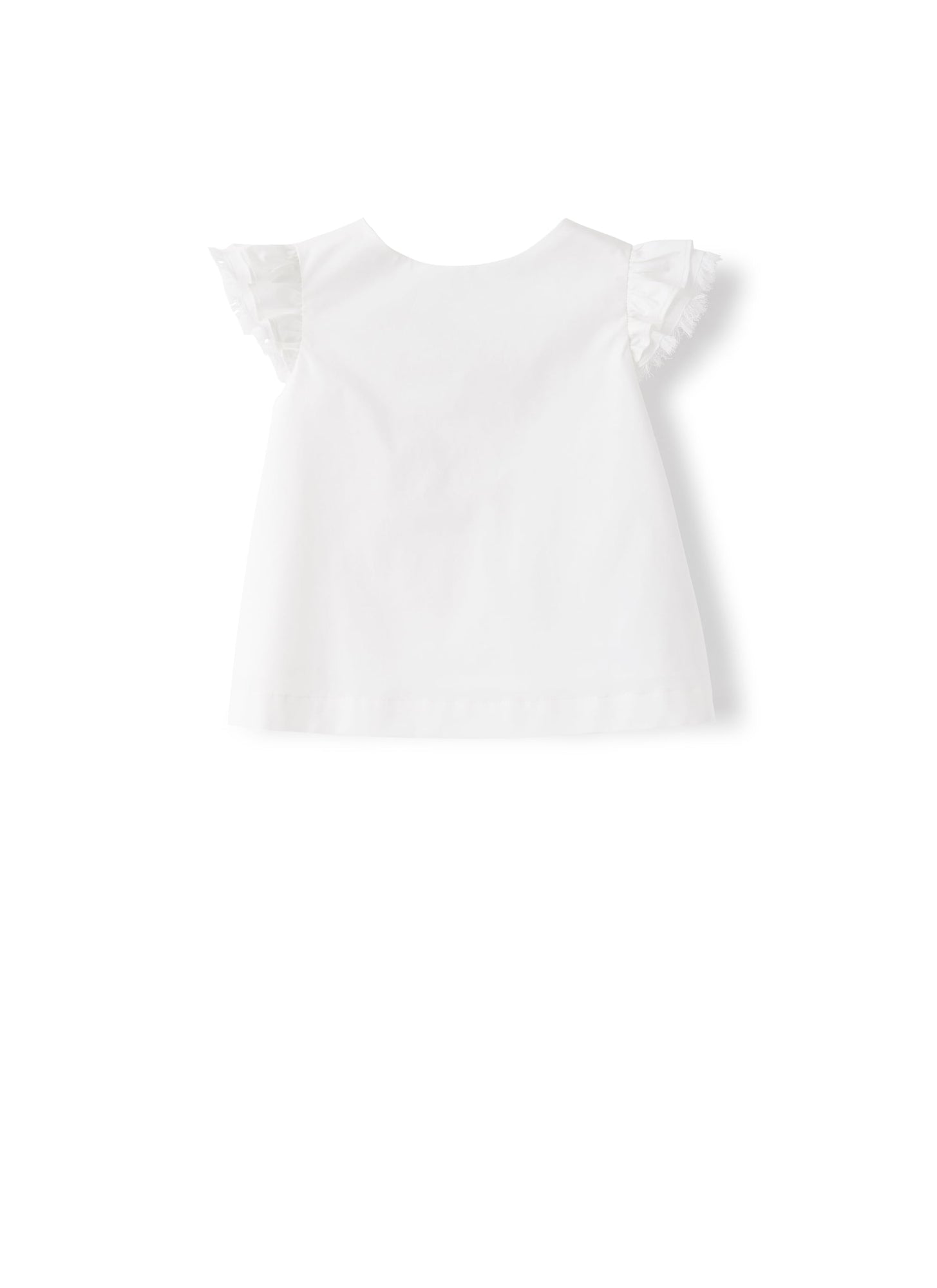 Top in Sateen | White