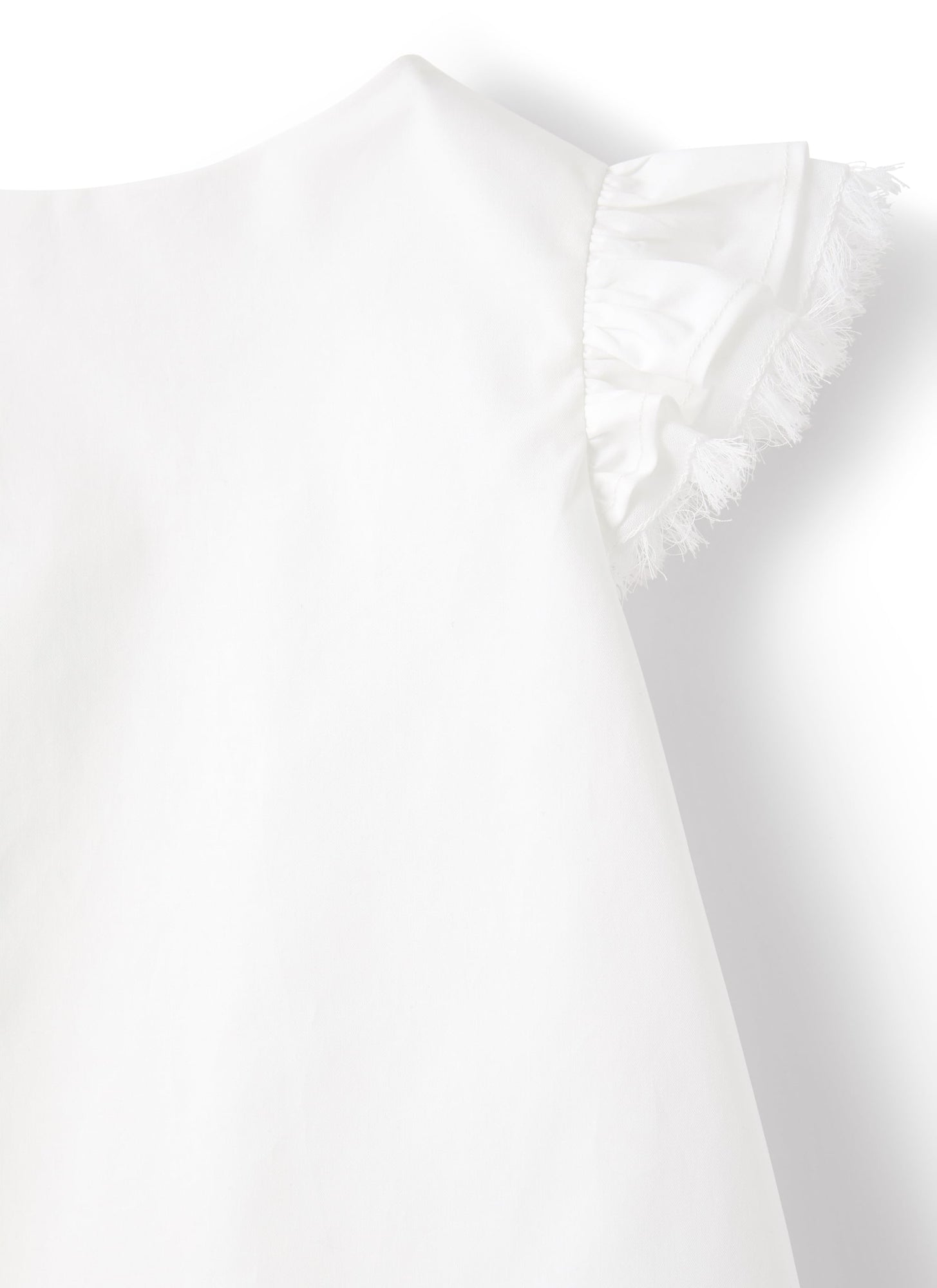 Top in Sateen | White