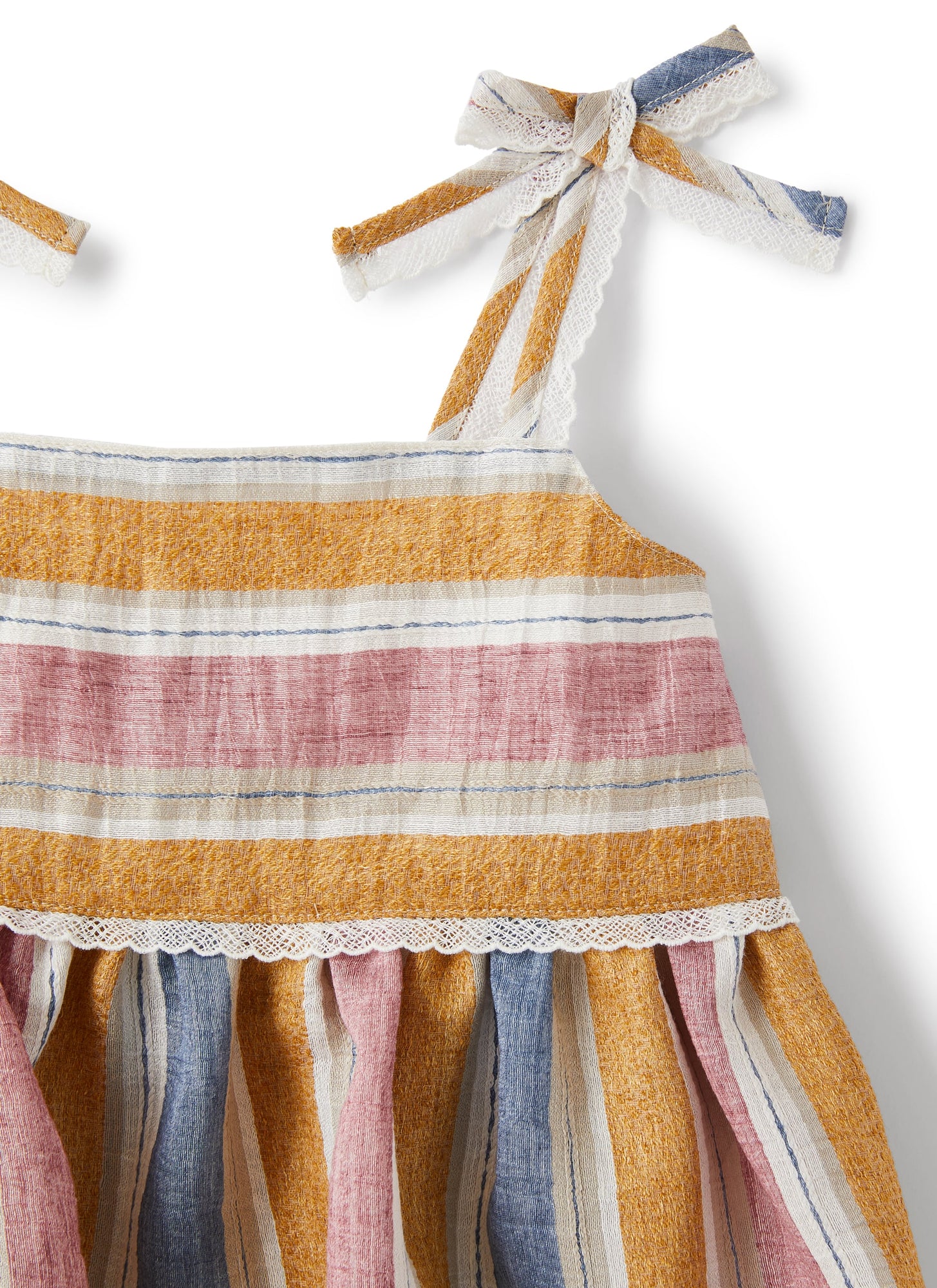 Top in A Striped Linen Blend | Amber