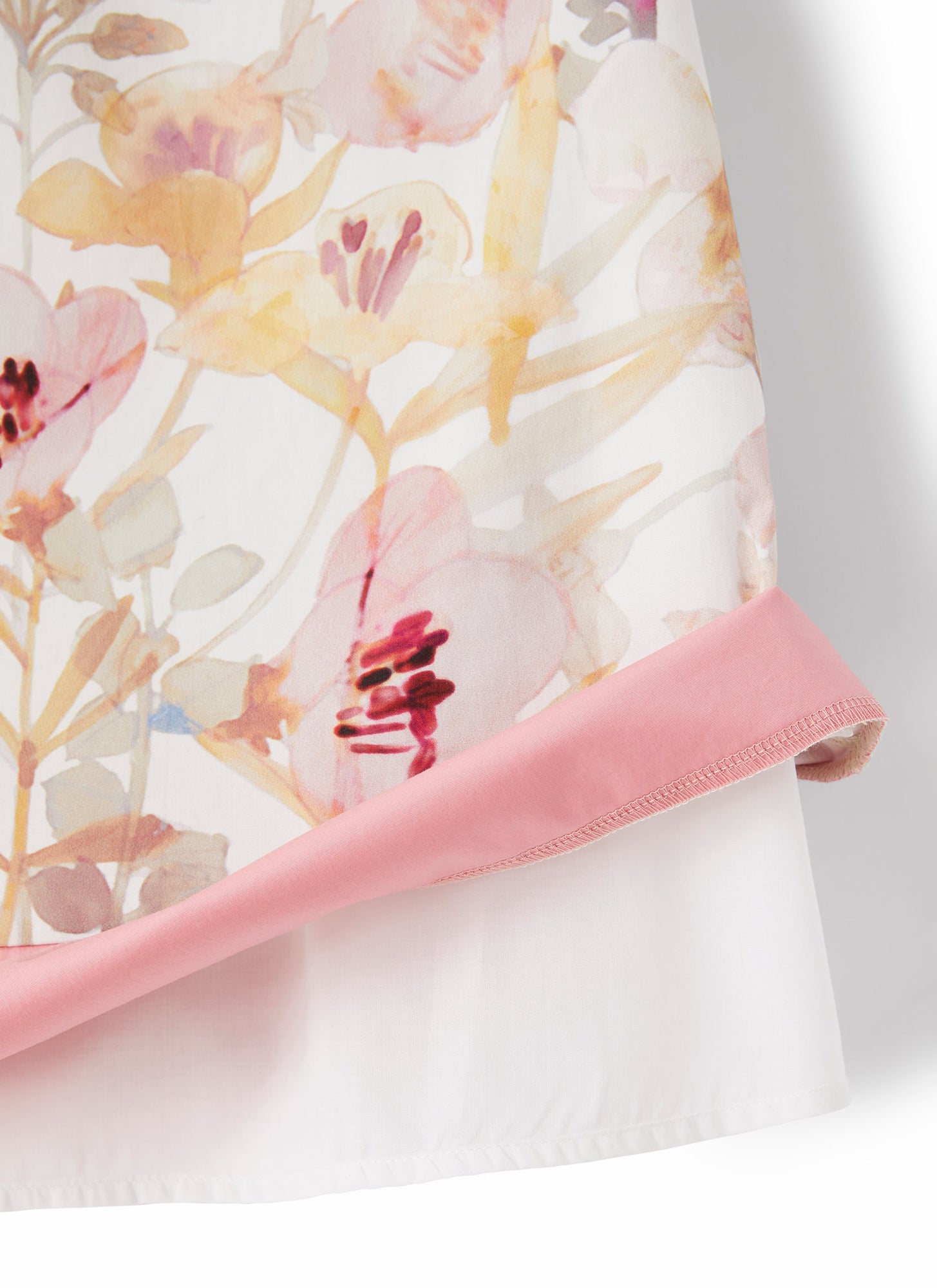 Sleeveless Dress with Floral Pattern | Pink/Pink