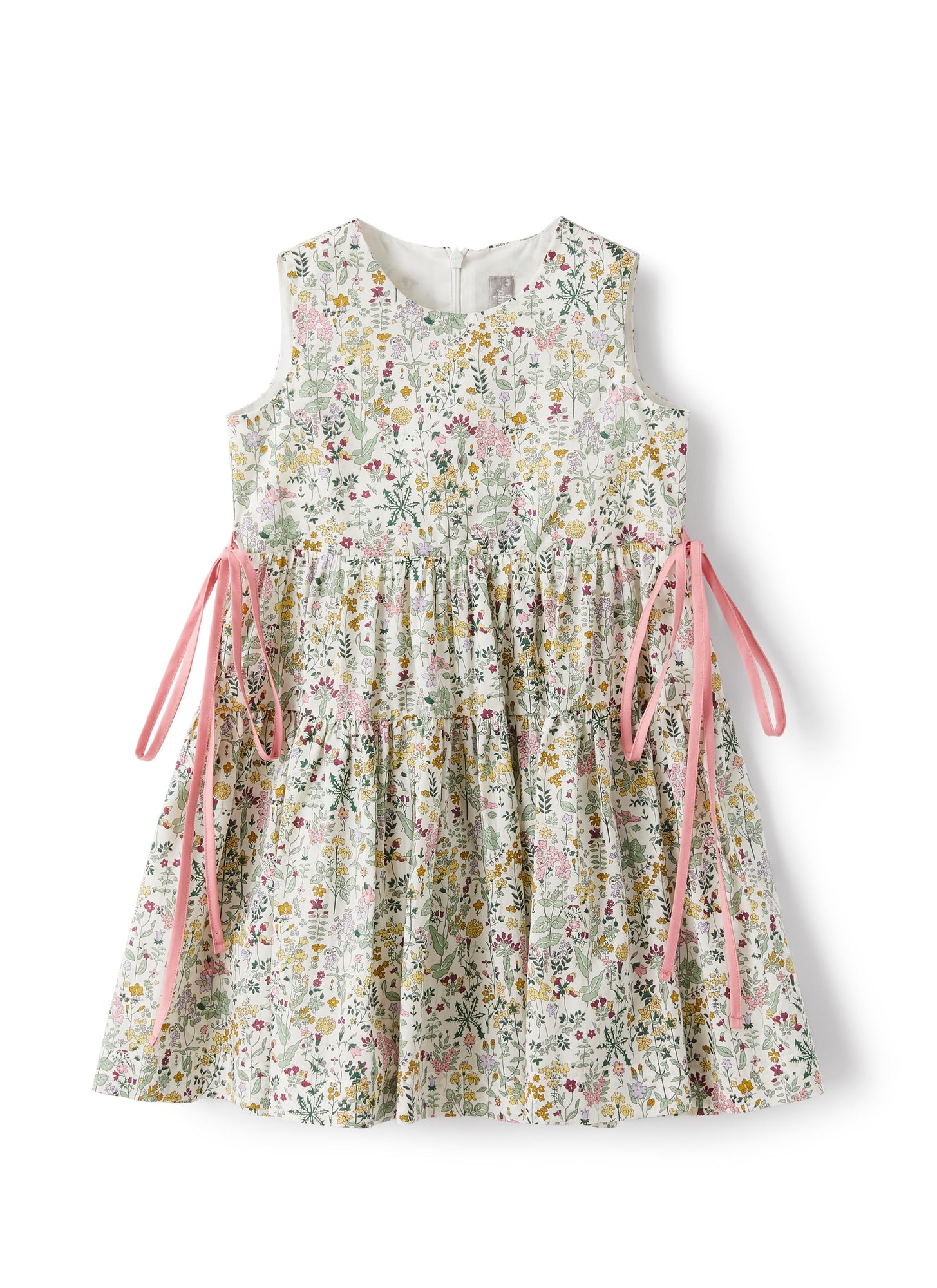 Sleeveless Dress in Striped Seersucker | Light Blue