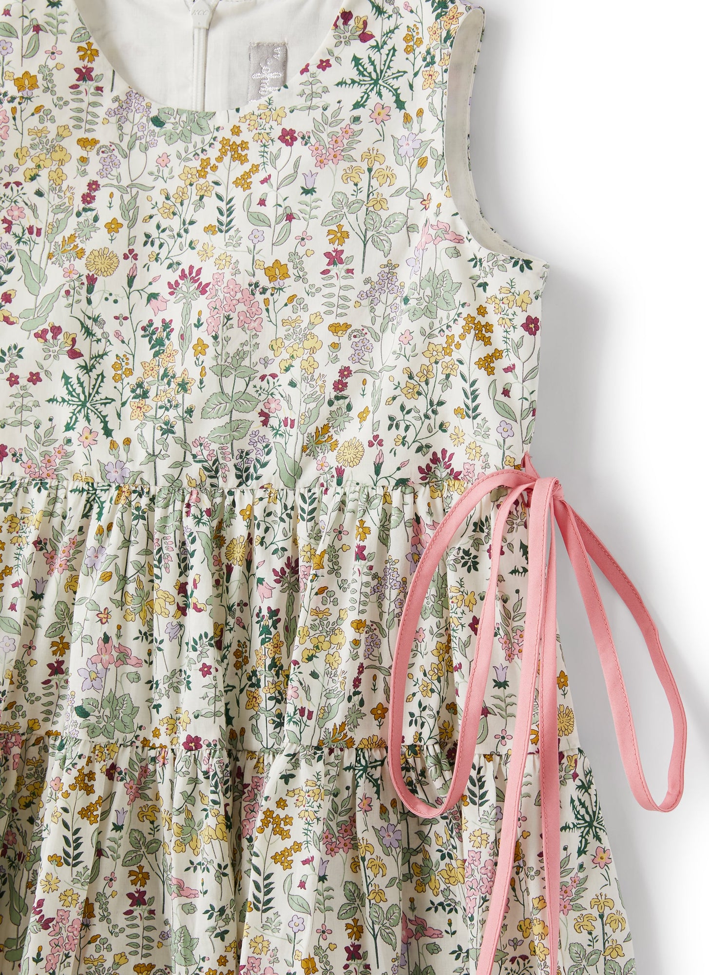 Sleeveless Dress in Striped Seersucker | Light Blue