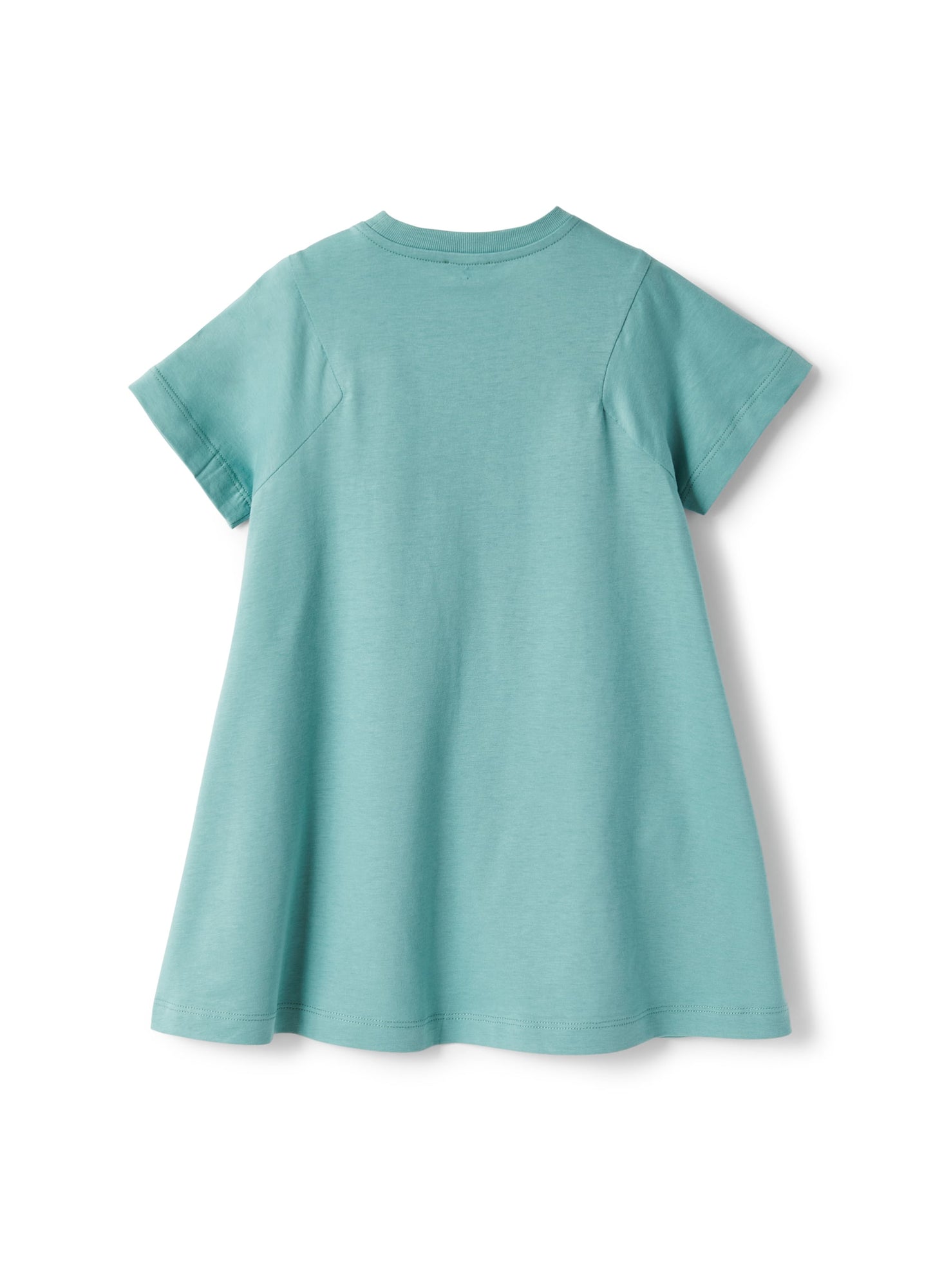 Dress in Jersey with Flower | Sage Green/Milk