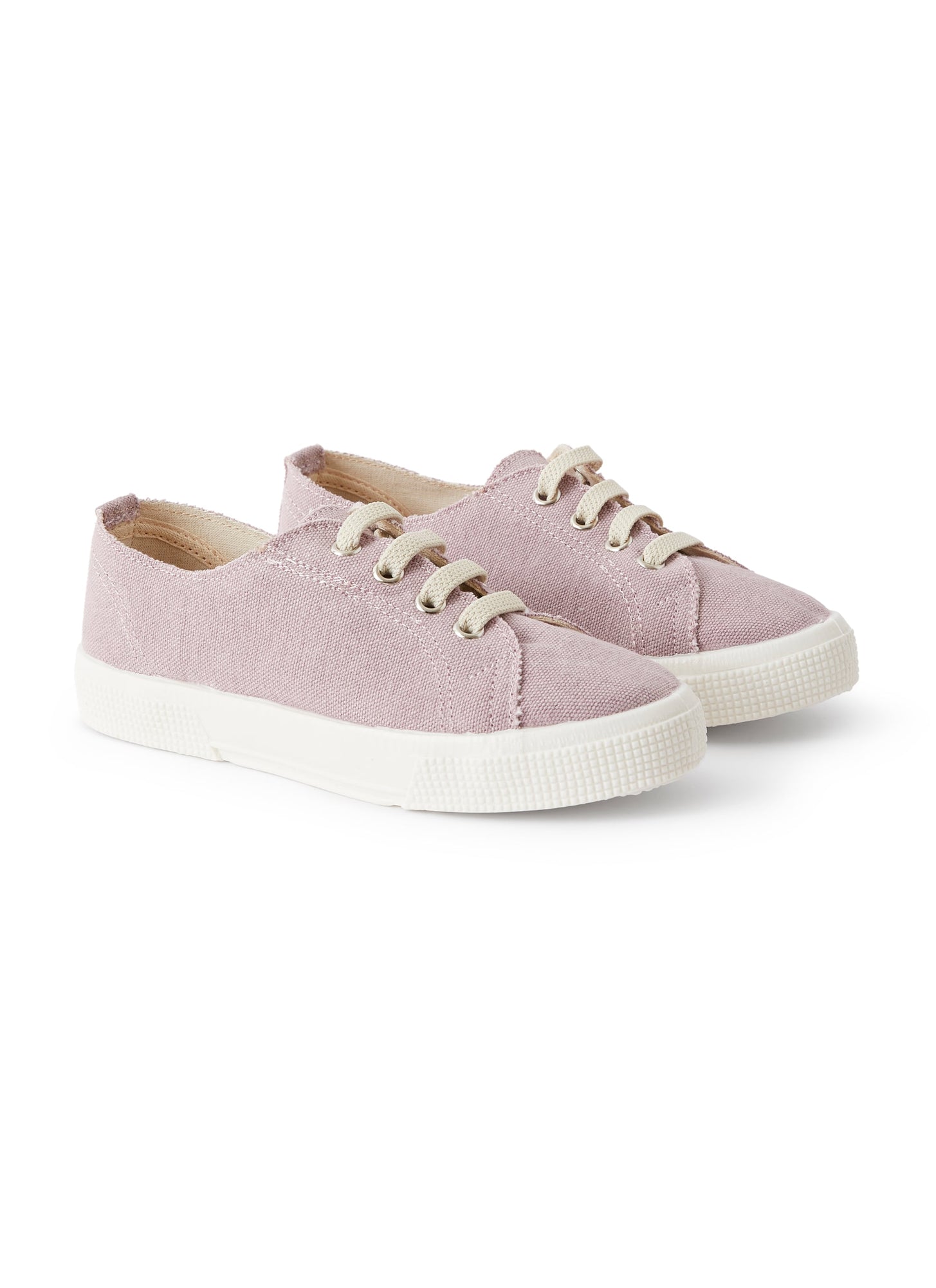 Sneaker in Lilac Canvas with Laces | Lilac