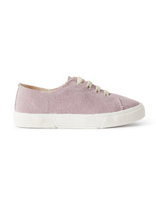 Sneaker in Lilac Canvas with Laces | Lilac