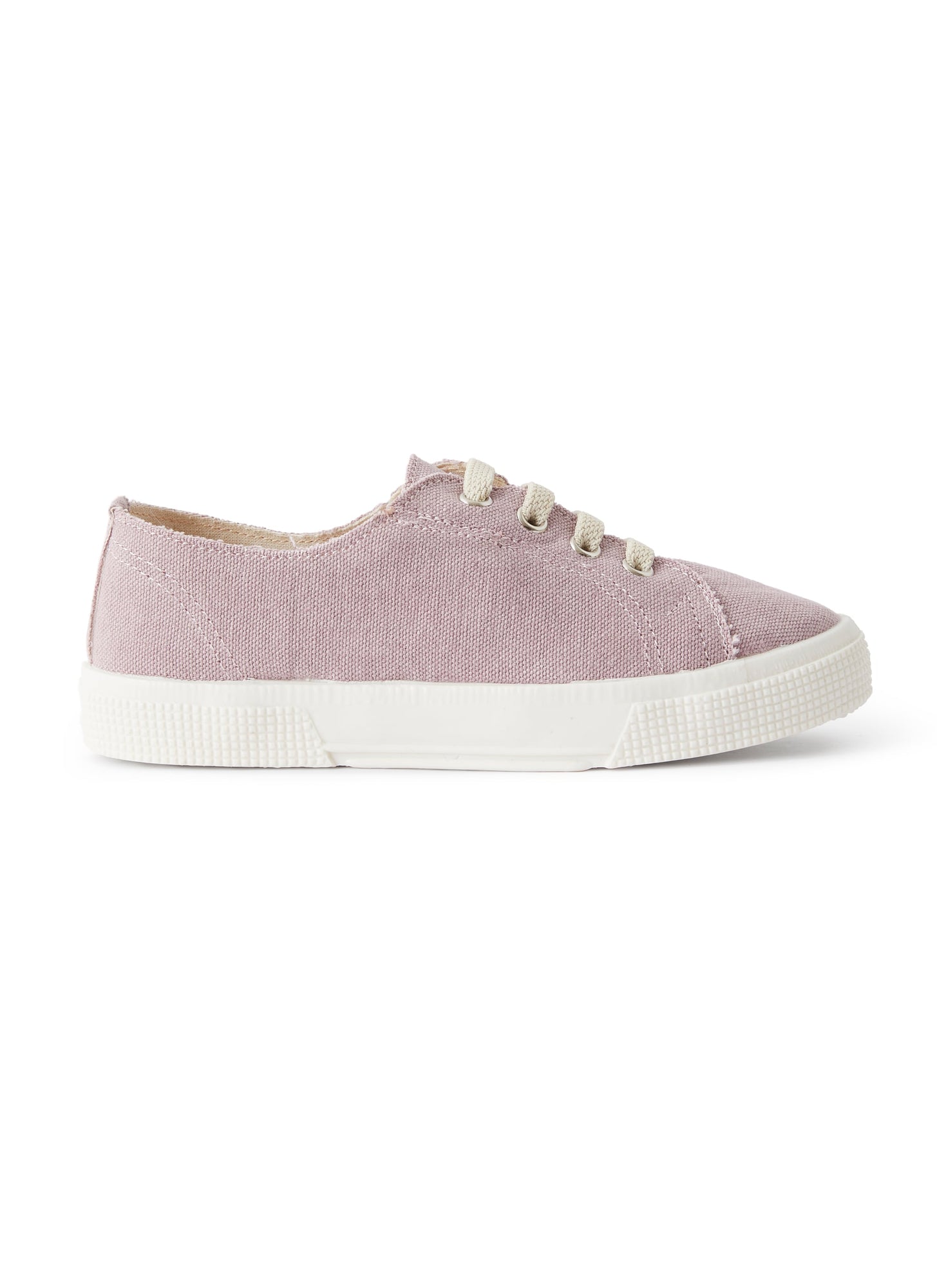 Sneaker in Lilac Canvas with Laces | Lilac