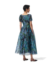 Short Sleeve V-Neck Dress | Midnight Multi
