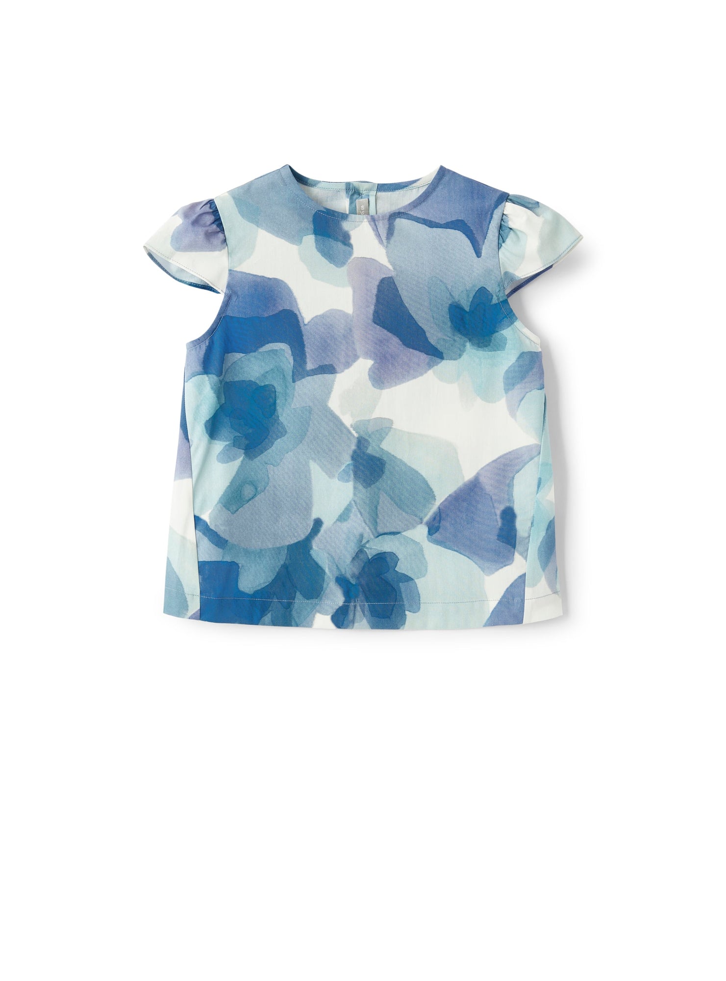 Cotton Shirt with Exclusive Floral Print | Acqua