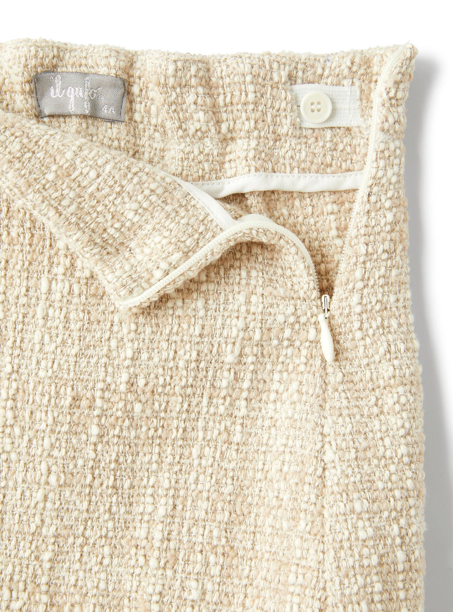 Skirt in A Raised-Weft Cotton Blend | Iuta