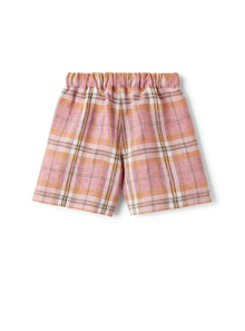 Bermuda Shorts in Madras-Patterned Linen | Tropea