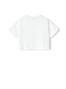 T-Shirt with Dragonfly Print | Bianco/Acqua