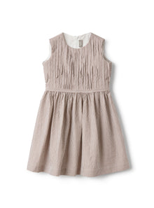 Sleeveless Dress in Striped Seersucker | Noce