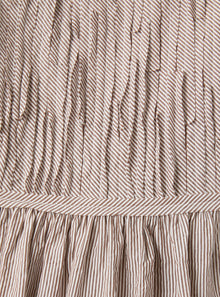 Sleeveless Dress in Striped Seersucker | Noce