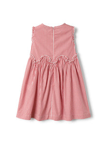 Sleeveless Dress in A Gingham-Check Pattern | Papavero Quadro