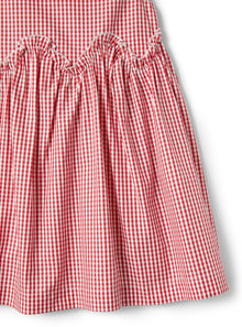 Sleeveless Dress in A Gingham-Check Pattern | Papavero Quadro