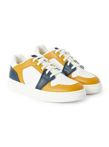 Low-Top Two-Tone LG Sneaker | Bianco/Kayak