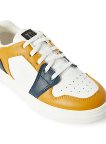 Low-Top Two-Tone LG Sneaker | Bianco/Kayak