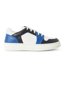 Low-Top Two-Tone LG Sneaker | White/Blue