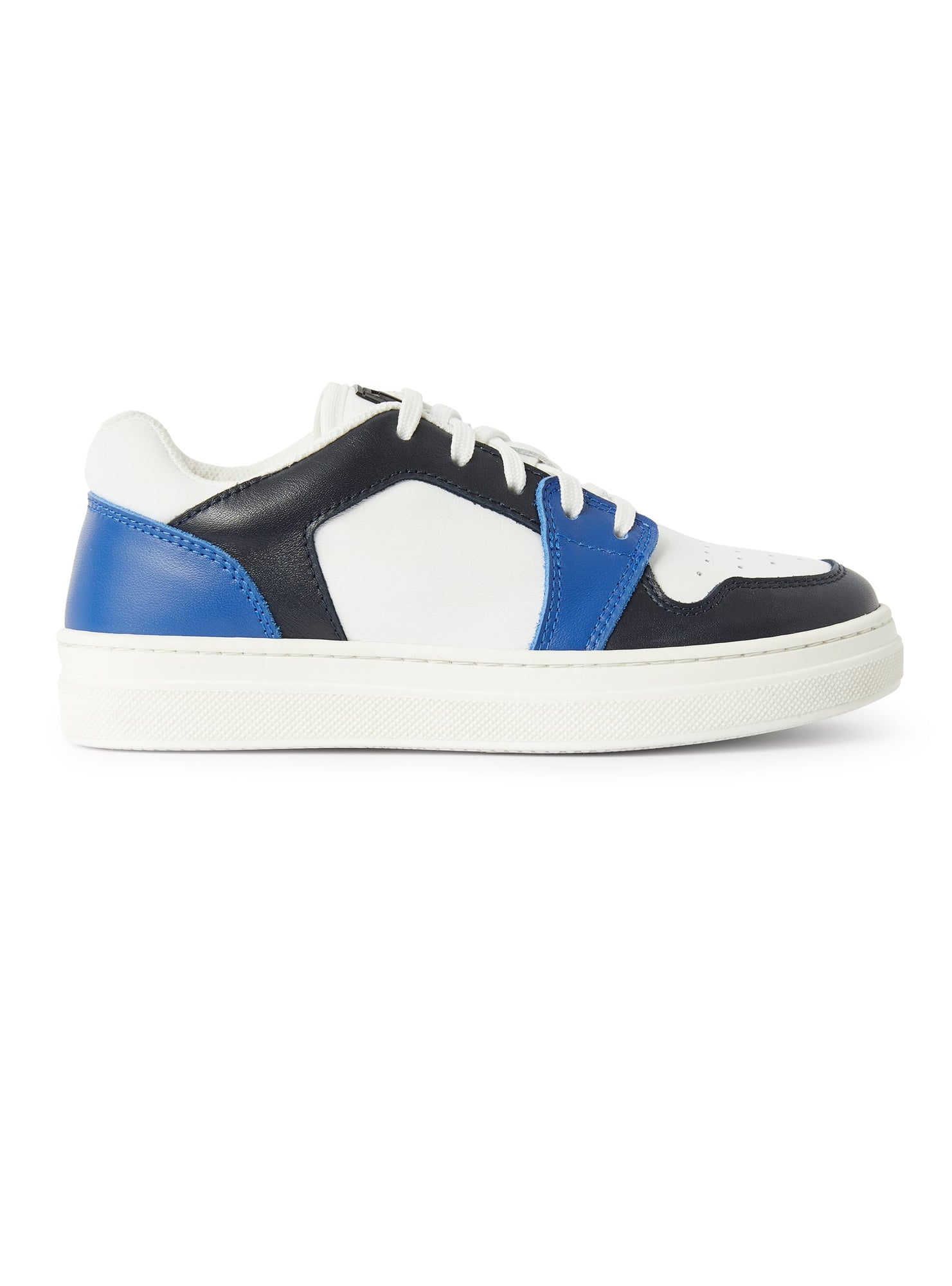 Low-Top Two-Tone LG Sneaker | White/Blue