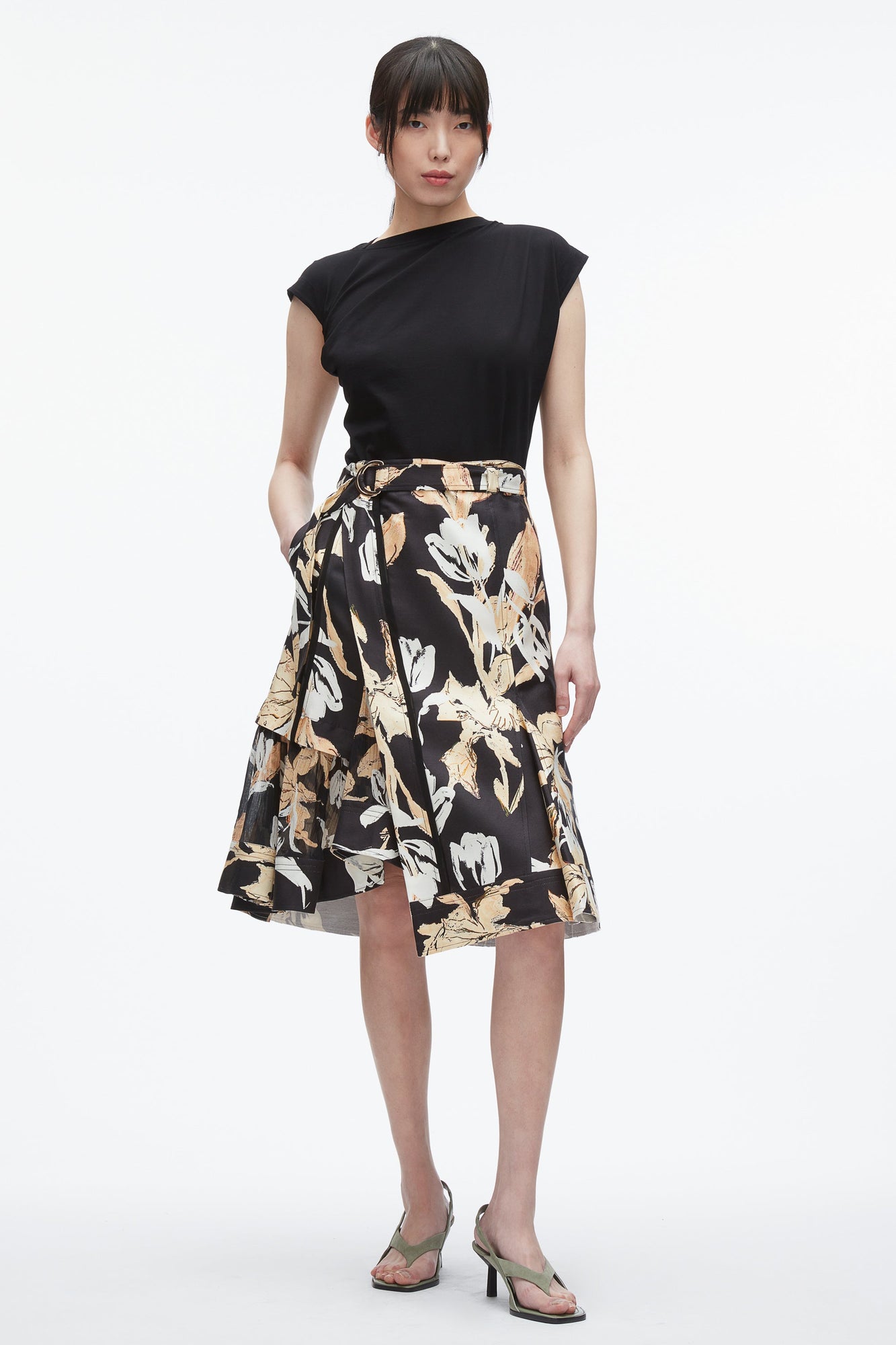 Joyful Tulip Cargo Skirt | Midnight Multi