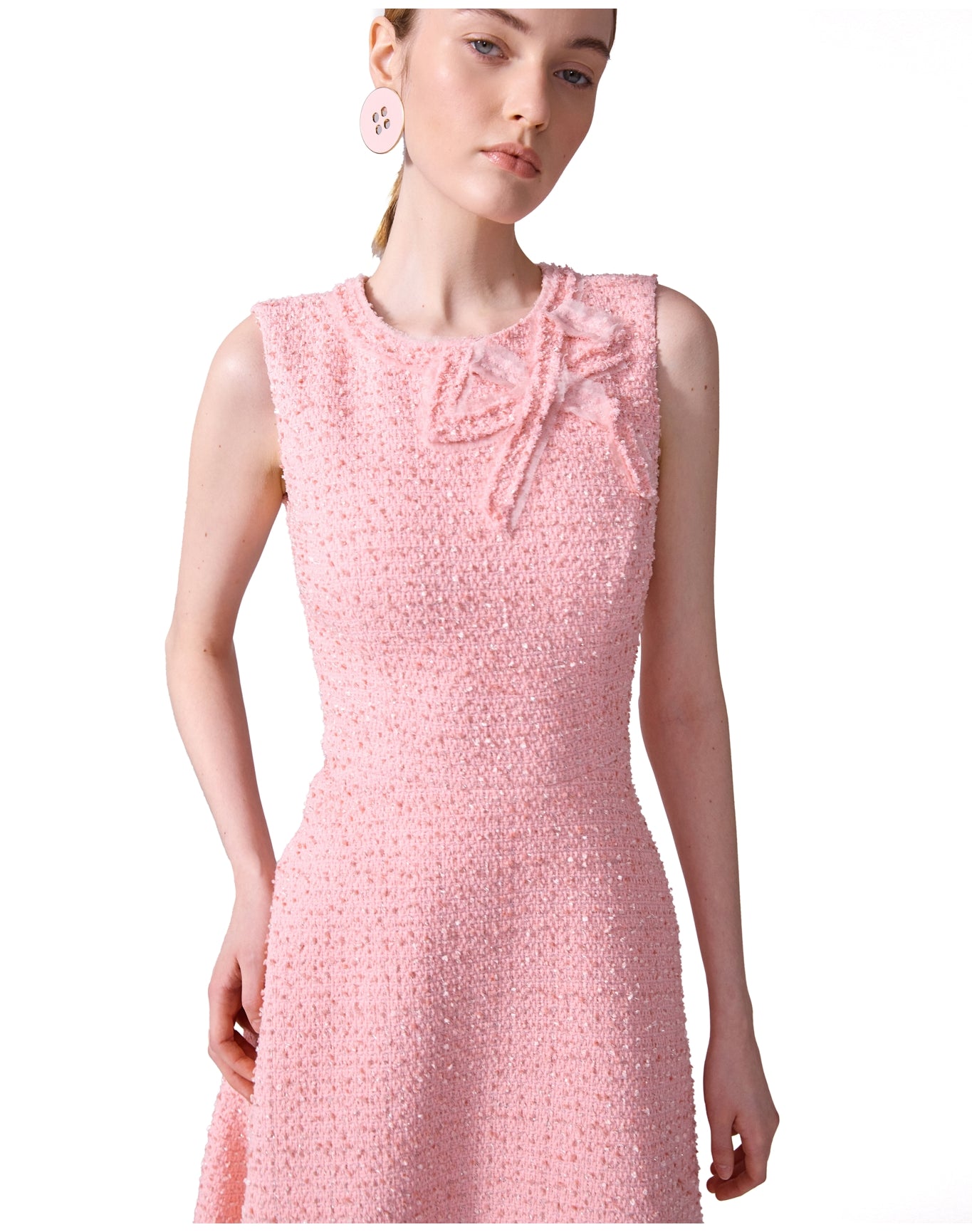 Sleeveless A-Line Midi Dress
