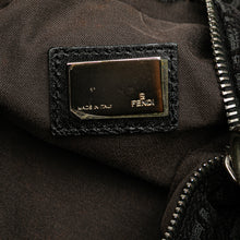 Fendi | Pre-Owned Zucchino Suede Oyster Shoulder Bag | Black