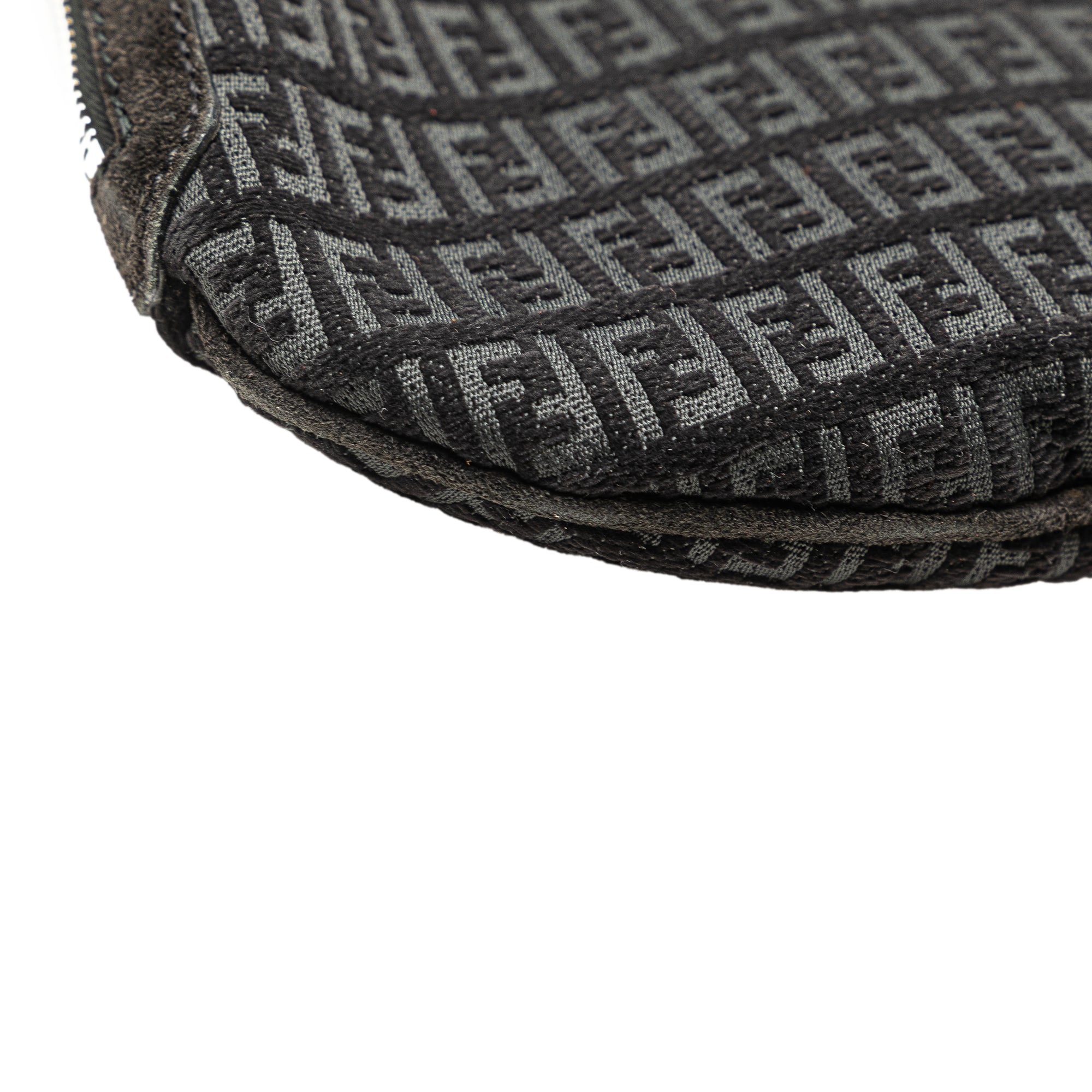 Luxclusif | Fendi | Pre-Owned Zucchino Suede Oyster Shoulder Bag