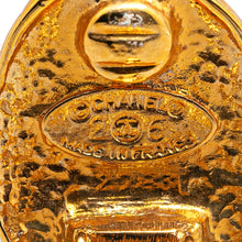 Chanel | Pre-Owned Gold Plated CC Crown Clip On Earrings | Gold