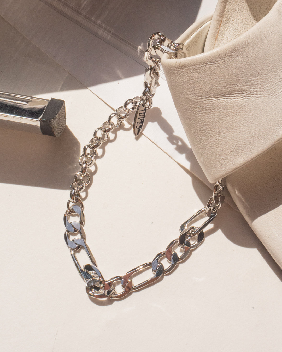 XL Figaro Bracelet - Silver | Plated Silver