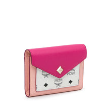 MCM Pre-Owned Visetos Colorblock Love Trifold Wallet | Women | Pink