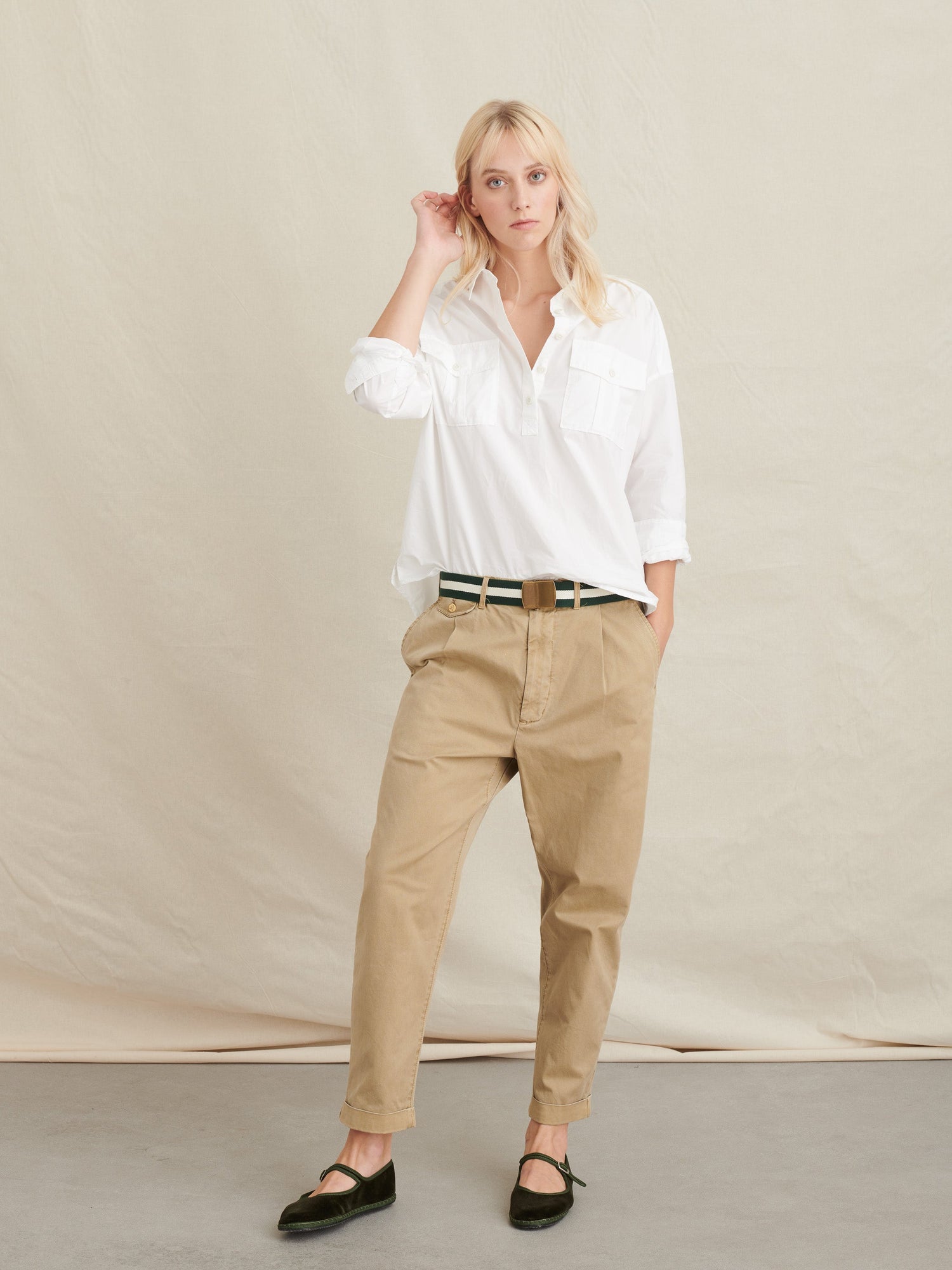 Men | The Standard Pleated Pant | Chino Vintage Khaki
