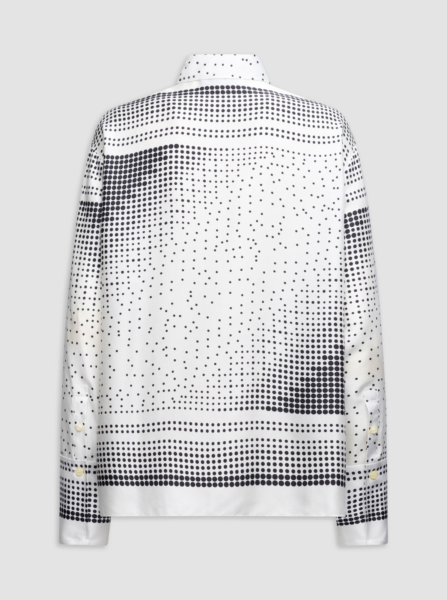 Paulina Silk Shirt | White/Black