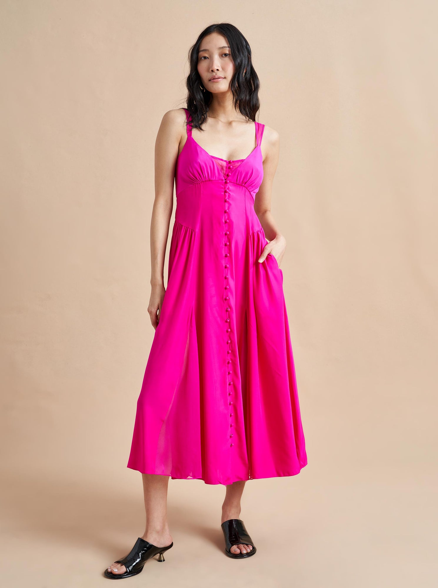 Paulina Dress | Fuchsia