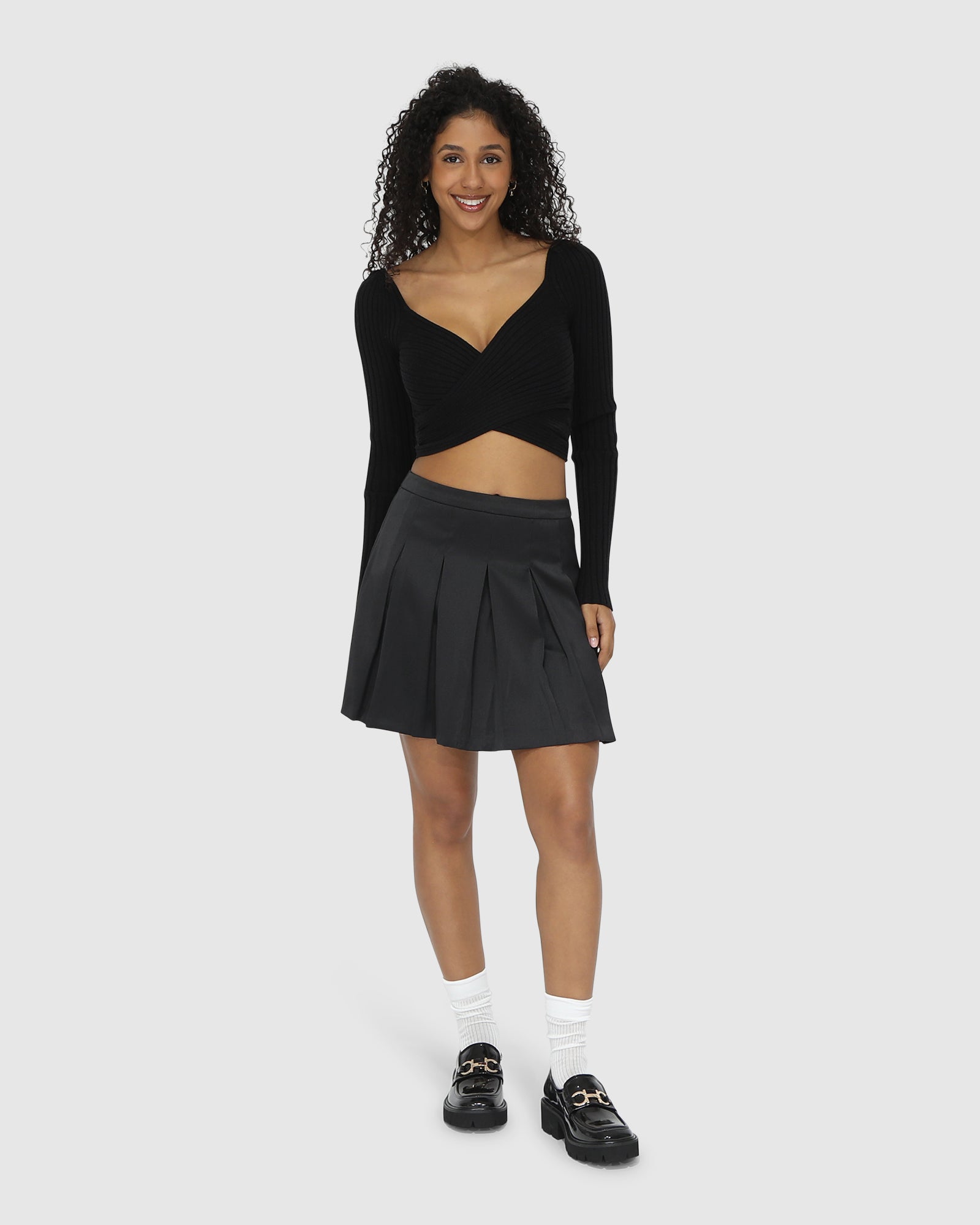 Women | Palm Breeze Tennis Skort | Black