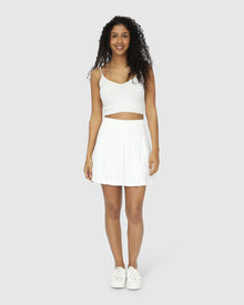 Women | Palm Breeze Tennis Skort | White