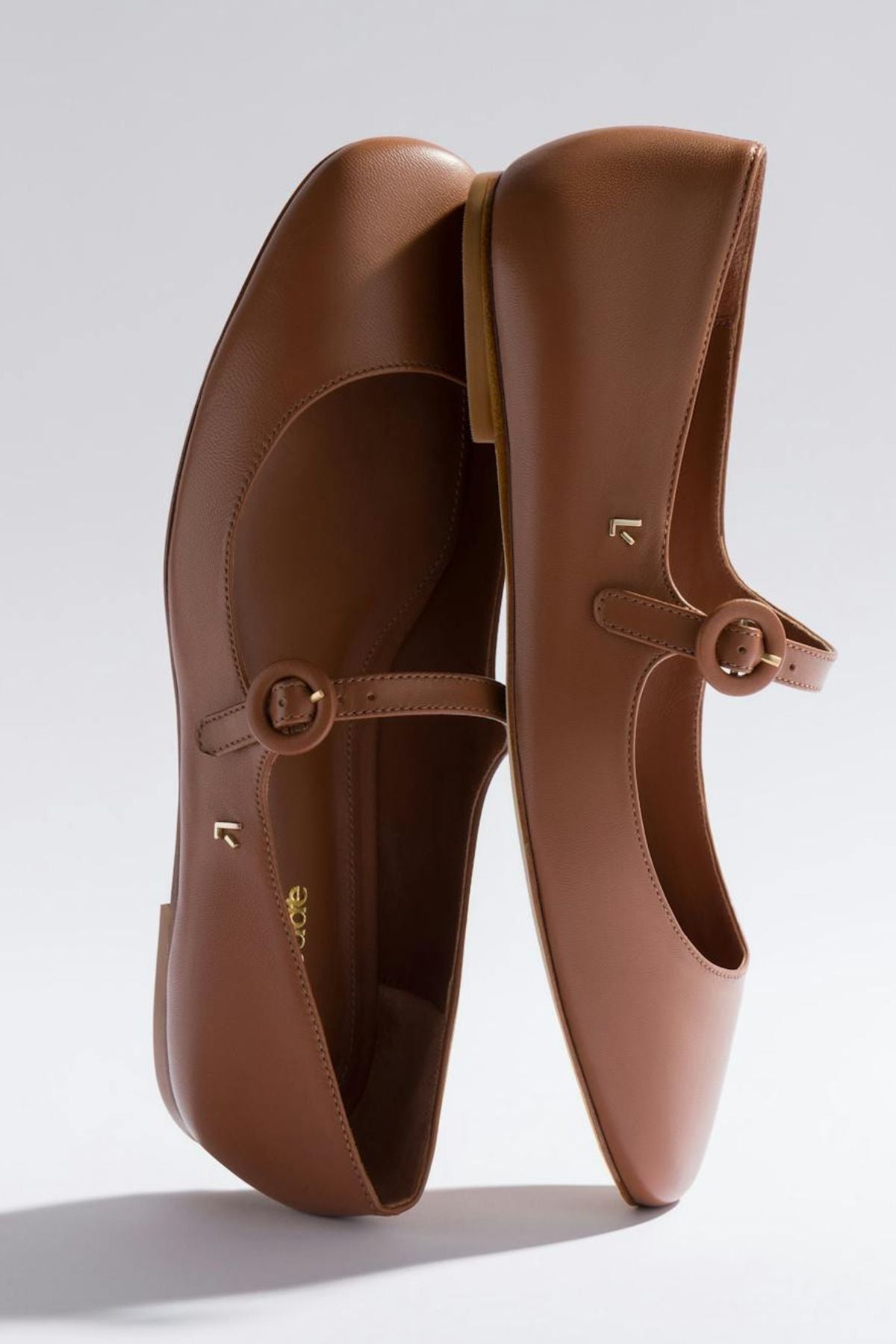 Blair Ballet Flat Leather | Caramel