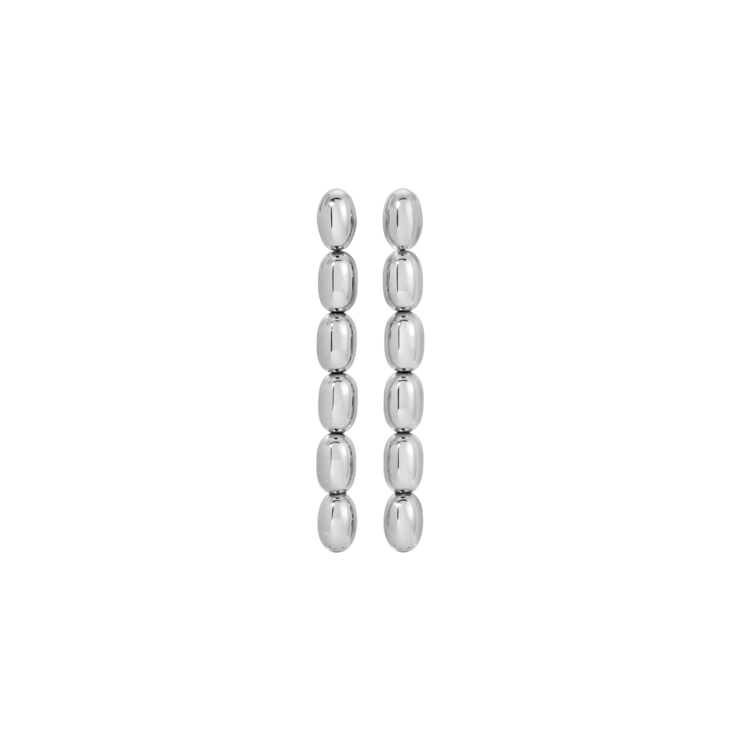 Edith Earrings | Silver PVD Plated Stainless Steel