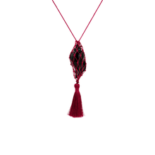 Sterling Necklace | Black Enamel