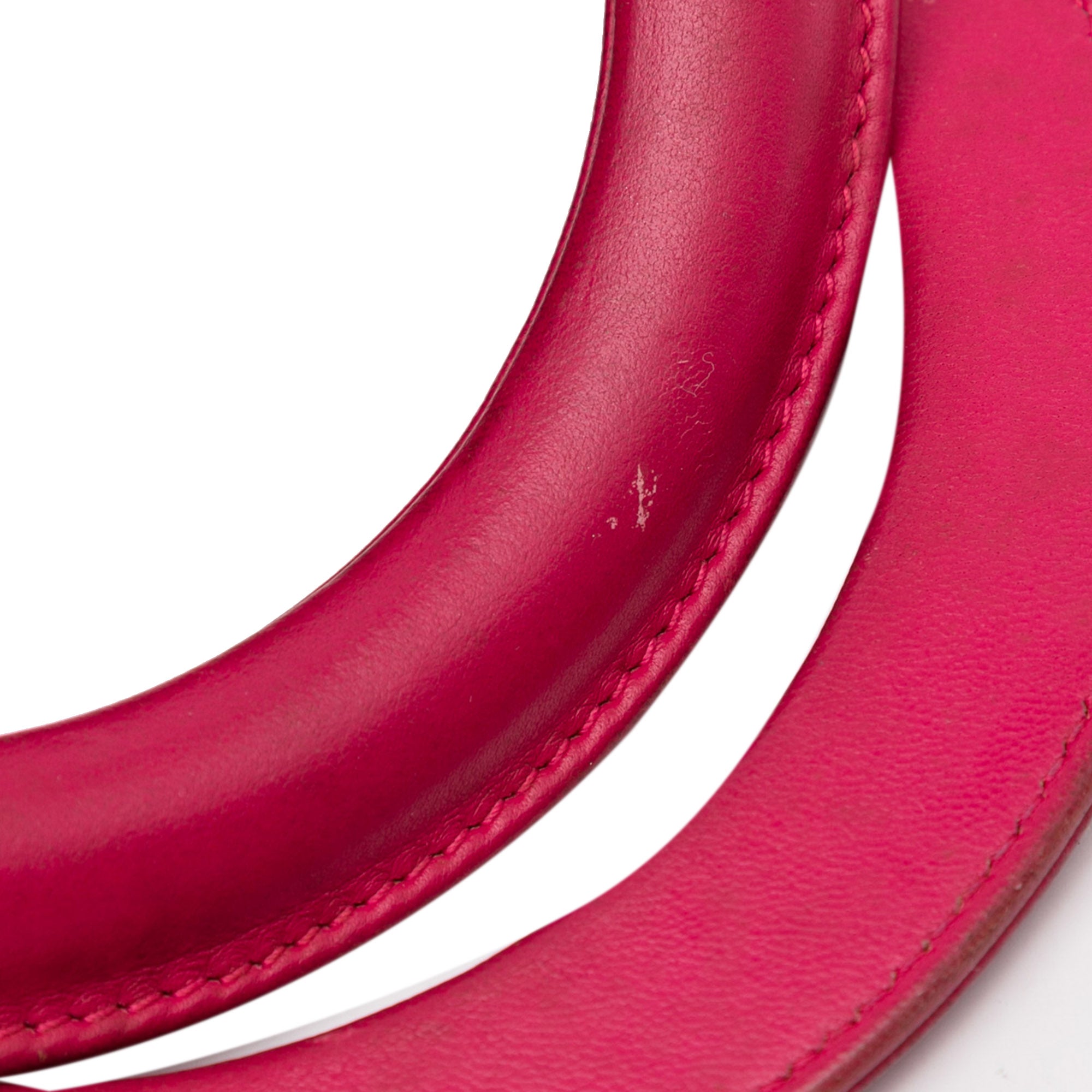 Dior | Pre-Owned Medium Lambskin Cannage Lady | Pink/Dark Pink