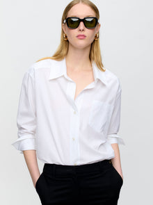 Petra Poplin Shirt | White
