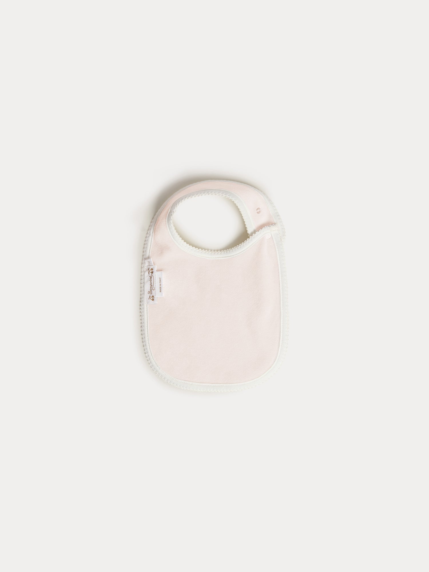 Unisex | Avibis Embroidered Organic Cotton Bib | Light Pink